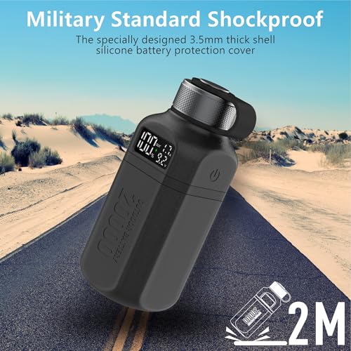 20,000mAh Rugged Power Bank with Fast Charge USB-C PD, IP68 Waterproof Shockproof, Includes 420lm Bright Camping Lantern, Tactical Outdoor Charger for Hiking Camping Survival Emergency（Black） - color: Black