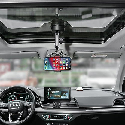 Suptig Suction Cup Mount, Car Camera Mount for Phone, Gopro, Canon, Nikon, Sony, Digital Cam, DJI Action 5 Pro, Insta360 X5/X4/X3, Insta360 Ace Pro, Suction Cup Camera Mount