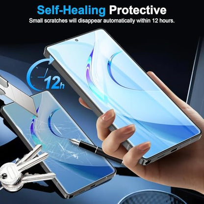 3 Pack Screen Protector for Samsung Galaxy A70s, HD Clear Flexible TPU Hydrogel Film [Not Glass], Full Coverage Anti-Scratch Self-Healing Protective Film, Sensitive Touch, Fingerprint Unlock