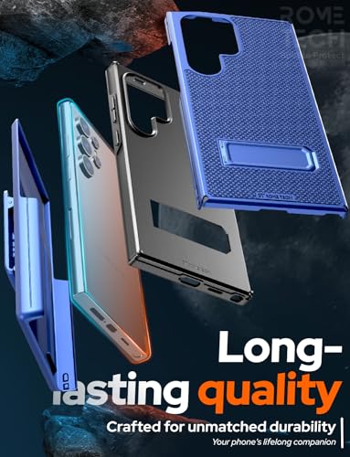 Designed for Samsung Galaxy S24 Ultra Case with Belt Clip Holster | Rugged Cover with Strong Magnet & Kickstand Heavy Duty Combo - Navy Blue - color: Navy Blue, style: Galaxy S24 Ultra