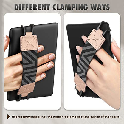 MoKo Security Hand-Strap for 6-8" Kindle eReaders Fire Tablets, Rose Gold - color: 1-c-rose Gold, style: Patterned Strap