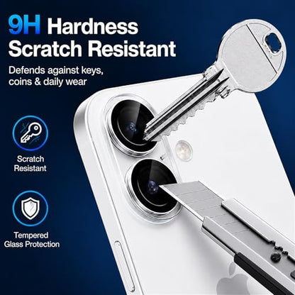 Camera Lens Protector for iPhone 16/iPhone 16 Plus- 3 Pack - size: iPhone 16/16 Plus