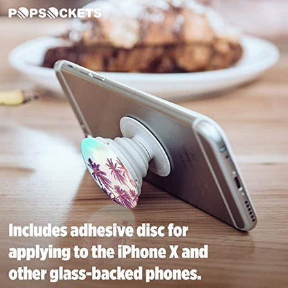 PopSockets: Collapsible Grip & Stand for Phones and Tablets - Palm Trees - color: Palm Trees