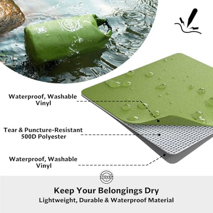 5/10/25/30/40L Waterproof Dry Bag, Medium Lightweight Roll Top Dry Bag Backpack w/Waterproof Phone Case, Kayaking, Travel, Hiking, Fishing, Tubing, Camping, the Beach, Men/Women (Green) - color: 5/10l Green, size: 10L