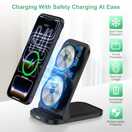 Wireless Charger Samsung Fast Charging Stand for Samsung Galaxy S26 Ultra