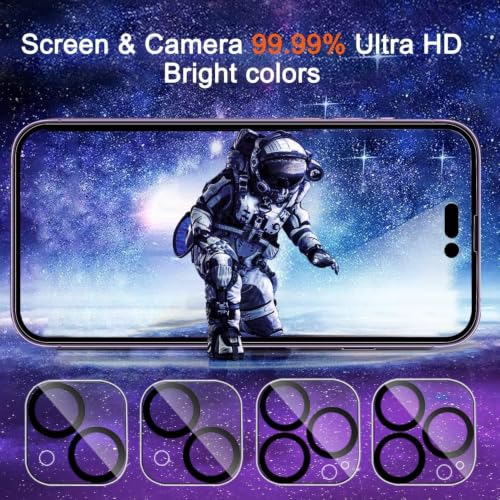 Ferilinso Screen Protector for 14 Plus iPhone 14 Pro Max, Tempered Glass - size: iPhone 14 Plus ＆ iPhone 14 Pro Max-6.7 INCH