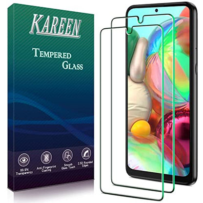 KAREEN 2 Pack Screen Protector for Samsung Galaxy A71, A71 5G, A71 5G UW - size: [Regular]Samsung A71