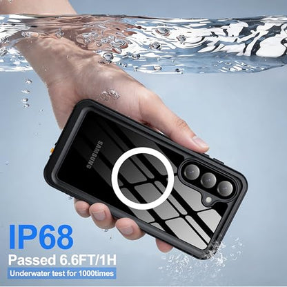 ANTSHARE IP68 Waterproof Case for Samsung Galaxy S26 Plus, Black/Clear - color: Black/Clear, size: S26 Plus