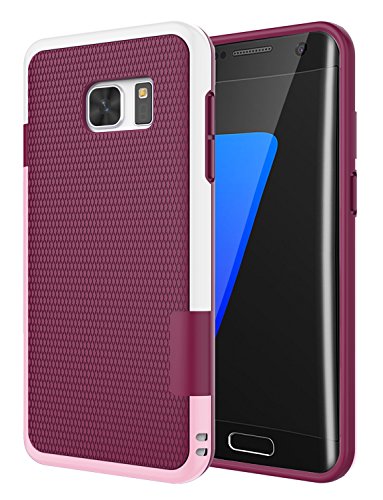 Jeylly Galaxy S7 Edge Case, One-Piece Ultra Slim 3 Color Impact Anti-Slip Rugged Soft TPU Bumper Shockproof Protective Case Cover Shell for Samsung Galaxy S7 Edge S VII Edge G935 - Wine | One-Piece Slim 3 Color Impact Anti-Slip Rugged Soft TPU Bumper Shoc