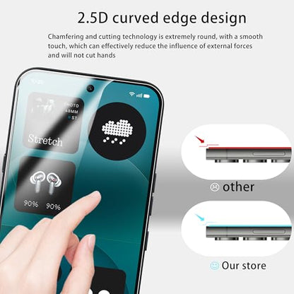 [2+2 Pack Tempered Glass Film For Nothing phone 4a pro Screen Protector 2-Pack with Camera Lens Protector 2-Pack