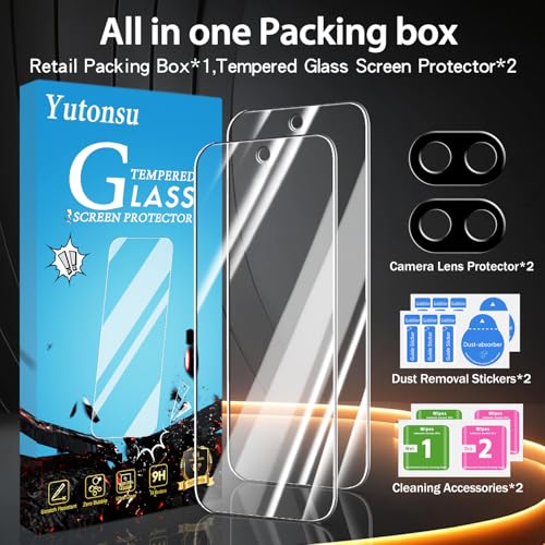 2 Pack Tempered Glass Screen Protector for Google Pixel 9a 6.3-Inch - size: Google Pixel 9a 6.3-inch