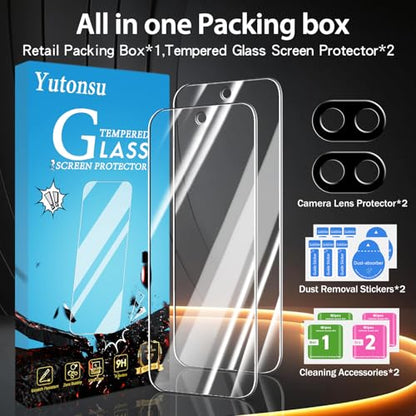 2 Pack Tempered Glass Screen Protector for Google Pixel 9a 6.3-Inch - size: Google Pixel 9a 6.3-inch