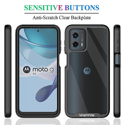 Compatible with Moto G 5G 2023 Case, Moto G Power 5G 2023 Case, Built in Screen Protector Full Body Shockproof Slim Fit Bumper Protective Phone Cover for Men Women-Black - size: Moto G 5G 2023