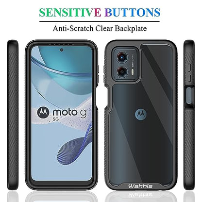 Compatible with Moto G 5G 2023 Case, Moto G Power 5G 2023 Case, Built in Screen Protector Full Body Shockproof Slim Fit Bumper Protective Phone Cover for Men Women-Black - size: Moto G 5G 2023