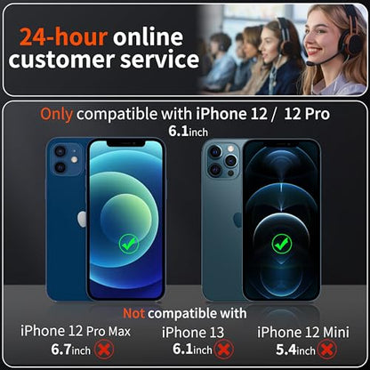 Privacy Screen Protector for iPhone 12 / iPhone 12 Pro 6.1 inch [Auto Dust Elimination] [Real 25° Anti Spy] Private Tempered Glass Film, [2 Pack]