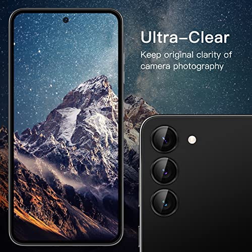 JETech Camera Lens Protector for Galaxy S23/S23+, Phantom Black, 1 Set