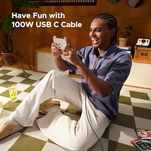 UGREEN Uno USB C Cable 100W with LED Display, Fast Charging, 3.3ft, Black - color: Black, size: 3.3 FT