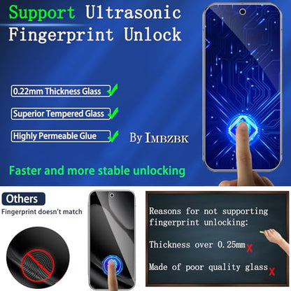 IMBZBK Screen Protector for Google Pixel 10 Pro XL, Tempered Glass,3+3 Pack - size: Pixel 10 Pro XL 6.8 inch