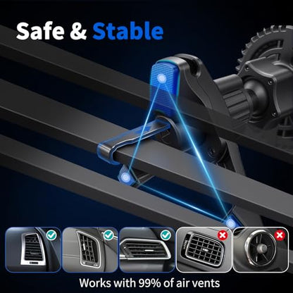 Magnetic Phone Holders for Your Car, Magsafe Cooling Car Mount Charger, Vent & Dashboard Cell Phone Mount, 15W Wireless Fast Charging for iPhone & Android, 360 ° & Hands Free, Summer Car Accessories - size: Universal | Cooling Charge