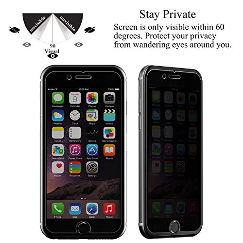 Ailun 3 Pack Privacy Screen Protector iPhone SE 2020/2022, iPhone 8/7/6/6s - size: SE 2020/2022/8/7/6s/6 4.7 inches