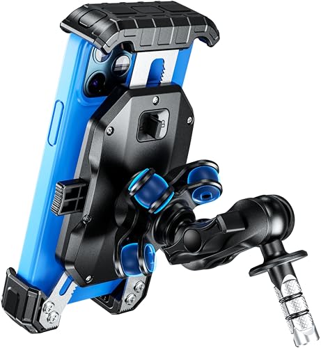 Kewig Motorcycle Fork Stem Phone Mount Holer with Vibration Dampener
