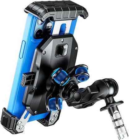 Kewig Motorcycle Fork Stem Phone Mount Holer with Vibration Dampener