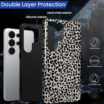 Case Compatible with Samsung Galaxy S26 Ultra, Hybrid 2-Layer Hard Shell Protection Case, Shockproof Protective Tough Phone Cover, Animal Leopard Print - color: Animal Leopard Print, size: Samsung Galaxy S26 Ultra