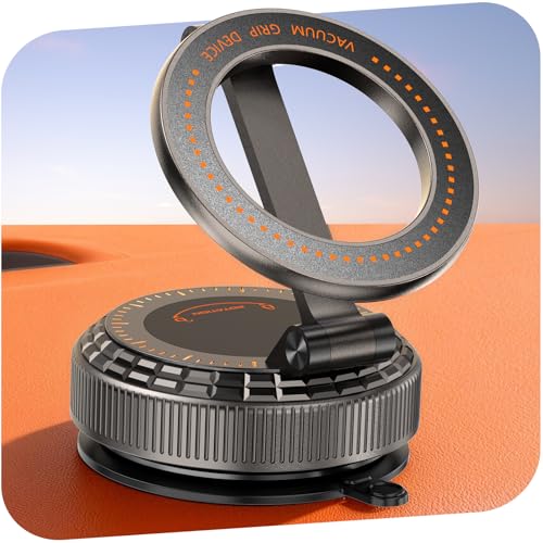 Car Phone Holder for Magsafe, [105+LBS Suction & 3800gf Magnetic] - color: Warm Bronze