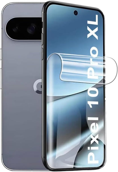 [2 Pack] Hydrogel Screen Protector for Google Pixel 10 Pro XL, Upgraded Non-breakable Flexible TPU Flexible Protective Film [Bubble Free] [High Sensitivity][Anti-Scratch] (Non-Tempered Glass)