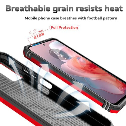 SunStory for Motorola Moto G Power 5G 2024 Case with Kickstand,Red - color: Red