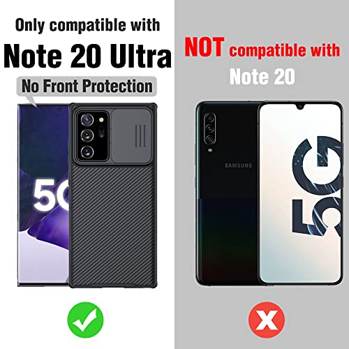 Nillkin Samsung Galaxy Note 20 Ultra Case, Slim Note 20 Ultra Protective Case with Slide Camera Cover Hard PC and TPU Ultra Thin Anti-Scratch Phone Case for Galaxy Note 20 Ultra 5g 6.9'' Black - color: Black, size: Galaxy Note 20 Ultra Camera Protection C