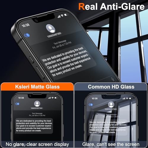 2 Pack Matte Privacy Screen Protector for iPhone 17e / iPhone 16e / iPhone 14 / iPhone 13 / iPhone 13 Pro 6.1-inch with Installation Frame, Anti-Spy Anti-Glare 9H Tempered Glass, Case Friendly - size: iPhone 17e/16e/14/13/13 Pro-6.1 Inch