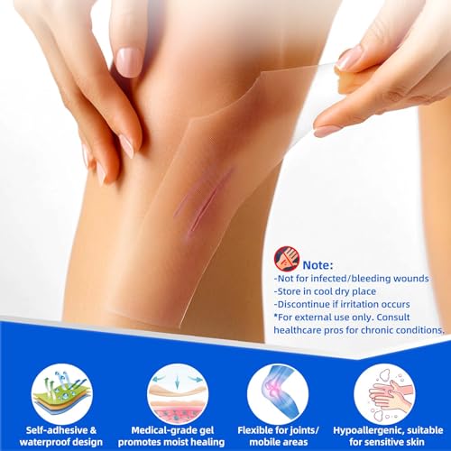 Niceful Extra Large Hydrocolloid Bandages 4"x8", 8 Count - size: 4" x 8" (8 Dressings)