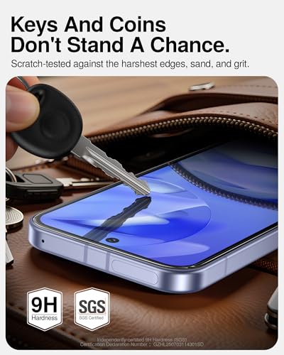 SMARTDEVIL 3 Pack Tempered Glass for Google Pixel 9a Screen Protector | Military-Grade Shatterproof Protection, Fingerprint Unlock Compatible, Fast & Easy Installation, Case Friendly Design - size: Pixel 9A