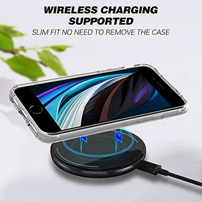 for iPhone SE 3rd & 2nd Gen & 8/7 Case [Compatible with Magsafe] Translucent Matte Phone Cover, [10 FT Military Grade Drop Protection] Slim Durable (Transparent Magnetic, iPhone SE2/SE3/8/7) - color: Transparent Magnetic, size: iPhone SE2/SE3/8/7