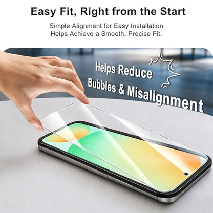 3 Pack for Samsung Galaxy S24 FE Screen Protector, 9H Tempered Glass Full Coverage, Case Friendly, HD Clear, Anti-Scratch, Fingerprint Compatible, Bubble-Free for S24 FE 5G 6.7” - size: 6.7 Inch-Galaxy S24 FE