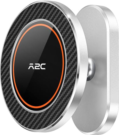 A2C Silver Alloy Magnetic Golf Cart Phone Holder Mount, Golf Accessories - color: Silver