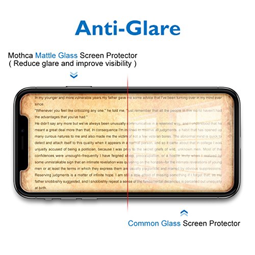 Mothca 2 Pack Matte Glass Screen Protector for iPhone XR/iPhone 11 Anti-Glare & Anti-Fingerprint Tempered Glass Clear Film Case Friendly Easy Install Bubble Free - Smooth as Silk Amazing Touch - size: iPhone XR/11-6.1 Inch