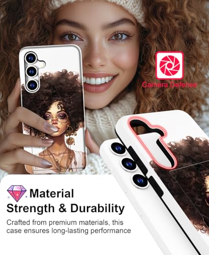 for Samsung Galaxy S24 / S25 Case - Black Woman - color: Black Woman