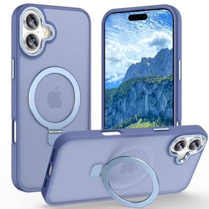 Magnetic for iPhone 16 Plus Case with Ring Stand, Sierra Blue - color: Sierra Blue, size: Iphone 16 Plus 6.7 inches