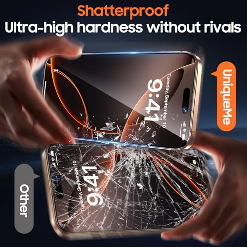 UniqueMe 360° Privacy Screen Protector for iPhone 16 Pro Max - 6.9 inch - size: 16 Pro Max 6.9 inch