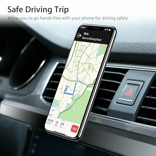 2Pcs Sliver Universal Phone Holder Clip Car Air Magnetic Mount Bracket for GPS Suporte Celular, Vent Clip Phone Holder,Cell Phone Automobile Cradles