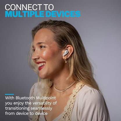 JLab, Go Pods ANC, True Wireless Earbuds, Active Noise Cancelling, Bluetooth, Cloud White - color: Cloud White