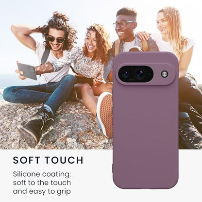 kwmobile Case Compatible with Google Pixel 9 Case - Protective Slim TPU Phone Cover - Soft Matte Finish - Pale Iris - color: Pale Iris, size: Pixel 9