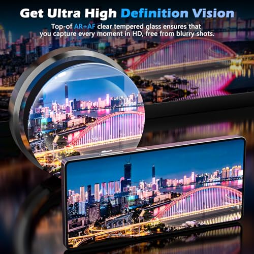 imluckies for Samsung Galaxy S25 Ultra Camera Lens Protector, AR+AF Tempered Glass & 9H Anti-Scratch Metal Individual Lens Cover, HD Clear Camera Protection for S25Ultra, Titanium Black - color: Black