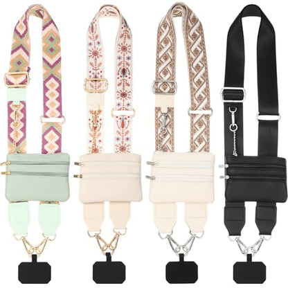 4 Pack Clip and Go Strap for Phone with Wallet,Cute - style: Cute
