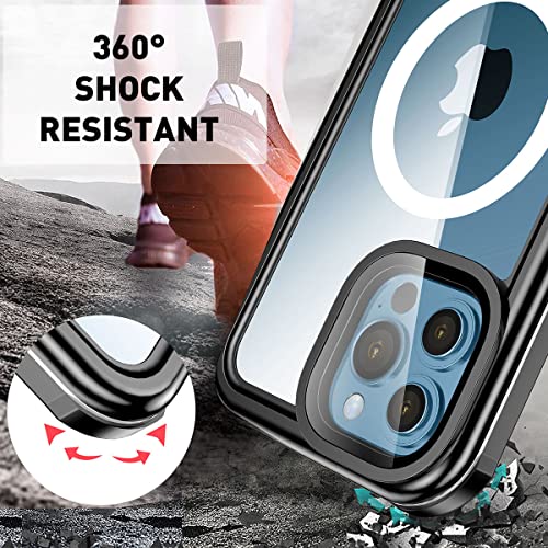 AICase Waterproof Case for iPhone 13 Pro max(6.7") with MagSafe Support Snowproof,Dustproof and Shockproof, IP68 Certified Full Body Protection Fully Sealed Underwater Cover for iPhone 13 Pro max - color: Waterproof magsafe
