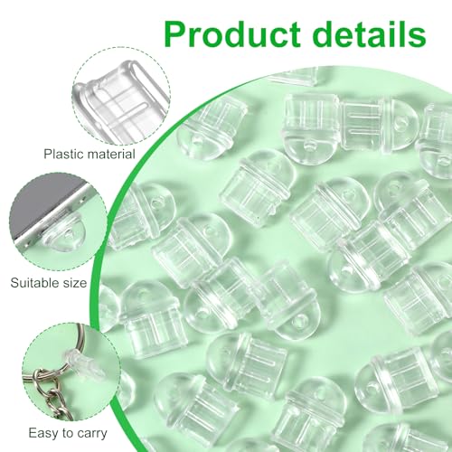 Cell Phone Type C Dust Plug, 80 Pieces Clear USB C Dust Plug Anti-Dust Charging Port Plugs Covers Type-C Port Cover with Hanging Hole Compatible with All Type-C Devices Laptops Smart Phones Earphones
