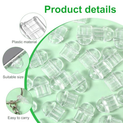 Cell Phone Type C Dust Plug, 80 Pieces Clear USB C Dust Plug Anti-Dust Charging Port Plugs Covers Type-C Port Cover with Hanging Hole Compatible with All Type-C Devices Laptops Smart Phones Earphones