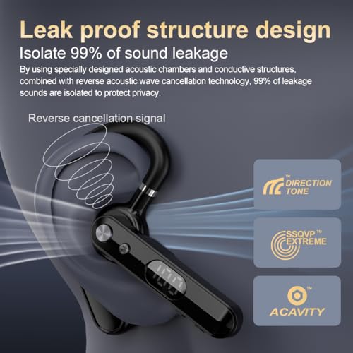 Bluetooth Headset, Dual Mic Noise Cancelling, 48H Talk Time, Clear Calls